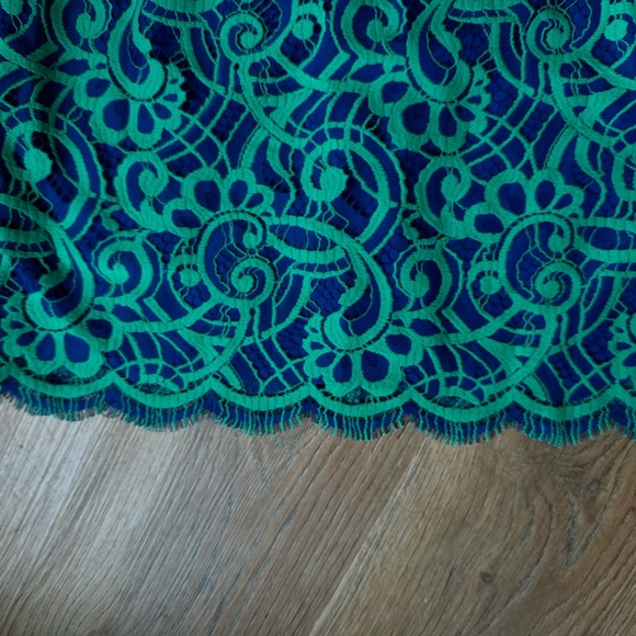 Lilly Pulitzer Rosaline Dress About Face Lace dress Size 2. Teal lace - Picture 5 of 8